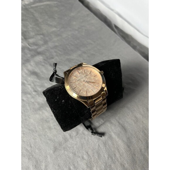 Michael Kors Runway Women MK-5128 Chronograph Rose Gold Quartz 38mm Watch 6 1/4" - Picture 4 of 5